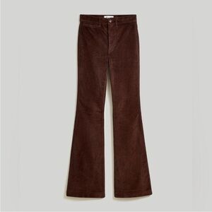 Madewell NWT Brown Corduroy Flare Pants